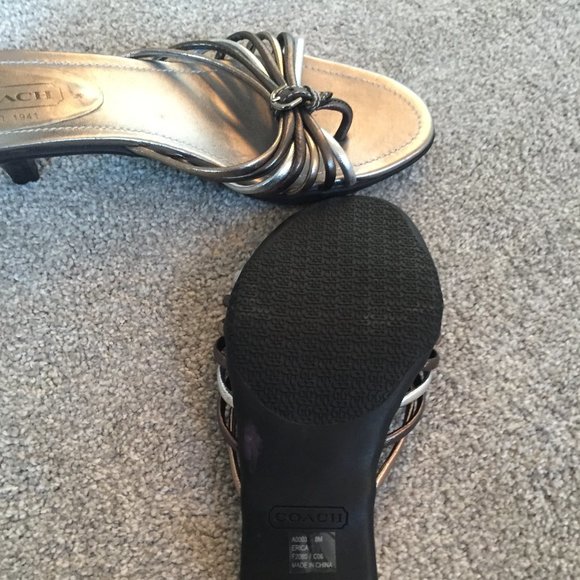 Coach Metallic Sandals - Picture 6 of 7